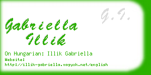 gabriella illik business card